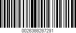 Código de barras (EAN, GTIN, SKU, ISBN): '0026388287291'