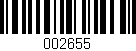 Código de barras (EAN, GTIN, SKU, ISBN): '002655'
