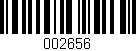 Código de barras (EAN, GTIN, SKU, ISBN): '002656'