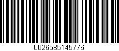 Código de barras (EAN, GTIN, SKU, ISBN): '0026585145776'