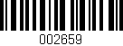 Código de barras (EAN, GTIN, SKU, ISBN): '002659'