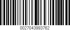 Código de barras (EAN, GTIN, SKU, ISBN): '0027043993762'