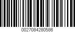 Código de barras (EAN, GTIN, SKU, ISBN): '0027084280586'