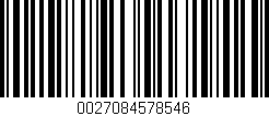 Código de barras (EAN, GTIN, SKU, ISBN): '0027084578546'