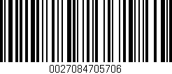 Código de barras (EAN, GTIN, SKU, ISBN): '0027084705706'