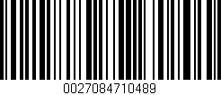 Código de barras (EAN, GTIN, SKU, ISBN): '0027084710489'