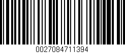 Código de barras (EAN, GTIN, SKU, ISBN): '0027084711394'