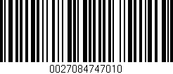 Código de barras (EAN, GTIN, SKU, ISBN): '0027084747010'