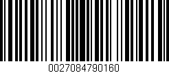 Código de barras (EAN, GTIN, SKU, ISBN): '0027084790160'