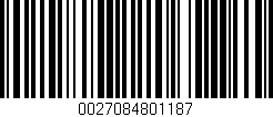 Código de barras (EAN, GTIN, SKU, ISBN): '0027084801187'