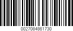 Código de barras (EAN, GTIN, SKU, ISBN): '0027084861730'