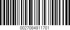 Código de barras (EAN, GTIN, SKU, ISBN): '0027084911701'