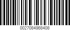 Código de barras (EAN, GTIN, SKU, ISBN): '0027084968408'