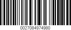 Código de barras (EAN, GTIN, SKU, ISBN): '0027084974980'