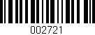 Código de barras (EAN, GTIN, SKU, ISBN): '002721'