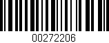 Código de barras (EAN, GTIN, SKU, ISBN): '00272206'