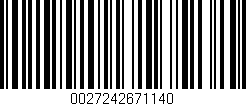 Código de barras (EAN, GTIN, SKU, ISBN): '0027242671140'