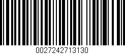 Código de barras (EAN, GTIN, SKU, ISBN): '0027242713130'