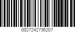 Código de barras (EAN, GTIN, SKU, ISBN): '0027242736207'