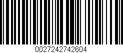 Código de barras (EAN, GTIN, SKU, ISBN): '0027242742604'