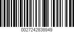 Código de barras (EAN, GTIN, SKU, ISBN): '0027242838949'