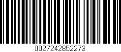 Código de barras (EAN, GTIN, SKU, ISBN): '0027242852273'