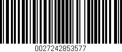 Código de barras (EAN, GTIN, SKU, ISBN): '0027242853577'
