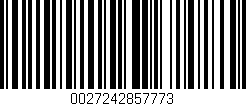 Código de barras (EAN, GTIN, SKU, ISBN): '0027242857773'