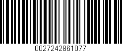 Código de barras (EAN, GTIN, SKU, ISBN): '0027242861077'