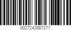 Código de barras (EAN, GTIN, SKU, ISBN): '0027242867277'