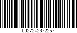 Código de barras (EAN, GTIN, SKU, ISBN): '0027242872257'