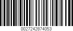 Código de barras (EAN, GTIN, SKU, ISBN): '0027242874053'