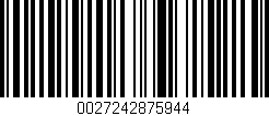 Código de barras (EAN, GTIN, SKU, ISBN): '0027242875944'
