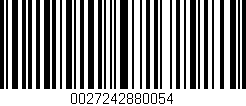 Código de barras (EAN, GTIN, SKU, ISBN): '0027242880054'