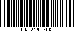 Código de barras (EAN, GTIN, SKU, ISBN): '0027242886193'
