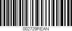 Código de barras (EAN, GTIN, SKU, ISBN): '002729REAN'