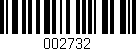 Código de barras (EAN, GTIN, SKU, ISBN): '002732'