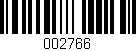 Código de barras (EAN, GTIN, SKU, ISBN): '002766'