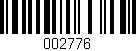 Código de barras (EAN, GTIN, SKU, ISBN): '002776'