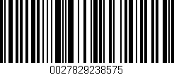 Código de barras (EAN, GTIN, SKU, ISBN): '0027829238575'