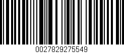 Código de barras (EAN, GTIN, SKU, ISBN): '0027829275549'