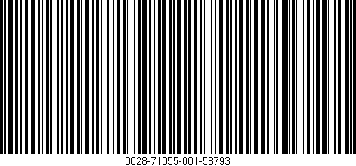 Código de barras (EAN, GTIN, SKU, ISBN): '0028-71055-001-58793'
