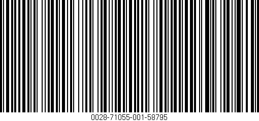 Código de barras (EAN, GTIN, SKU, ISBN): '0028-71055-001-58795'