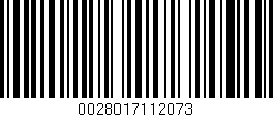 Código de barras (EAN, GTIN, SKU, ISBN): '0028017112073'