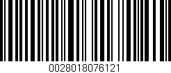 Código de barras (EAN, GTIN, SKU, ISBN): '0028018076121'