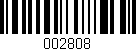 Código de barras (EAN, GTIN, SKU, ISBN): '002808'