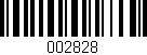 Código de barras (EAN, GTIN, SKU, ISBN): '002828'