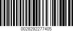 Código de barras (EAN, GTIN, SKU, ISBN): '0028292277405'