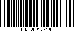 Código de barras (EAN, GTIN, SKU, ISBN): '0028292277429'