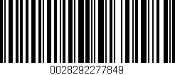 Código de barras (EAN, GTIN, SKU, ISBN): '0028292277849'